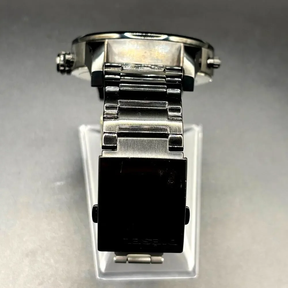 Diesel Mr Daddy 2.0 DZ7312 Black Rose Gold Dial Multi Time Zone Men's Watch